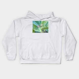 Rhododendron Leaves Kids Hoodie